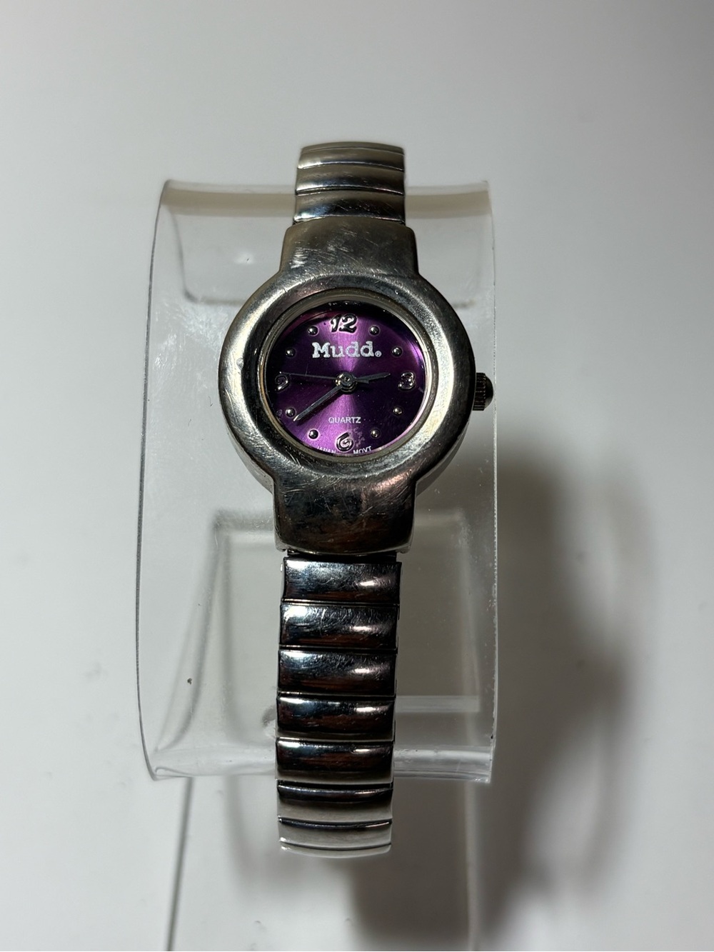 Mudd 110161/906-00 Silver Bracelet Watch with Purple Dial